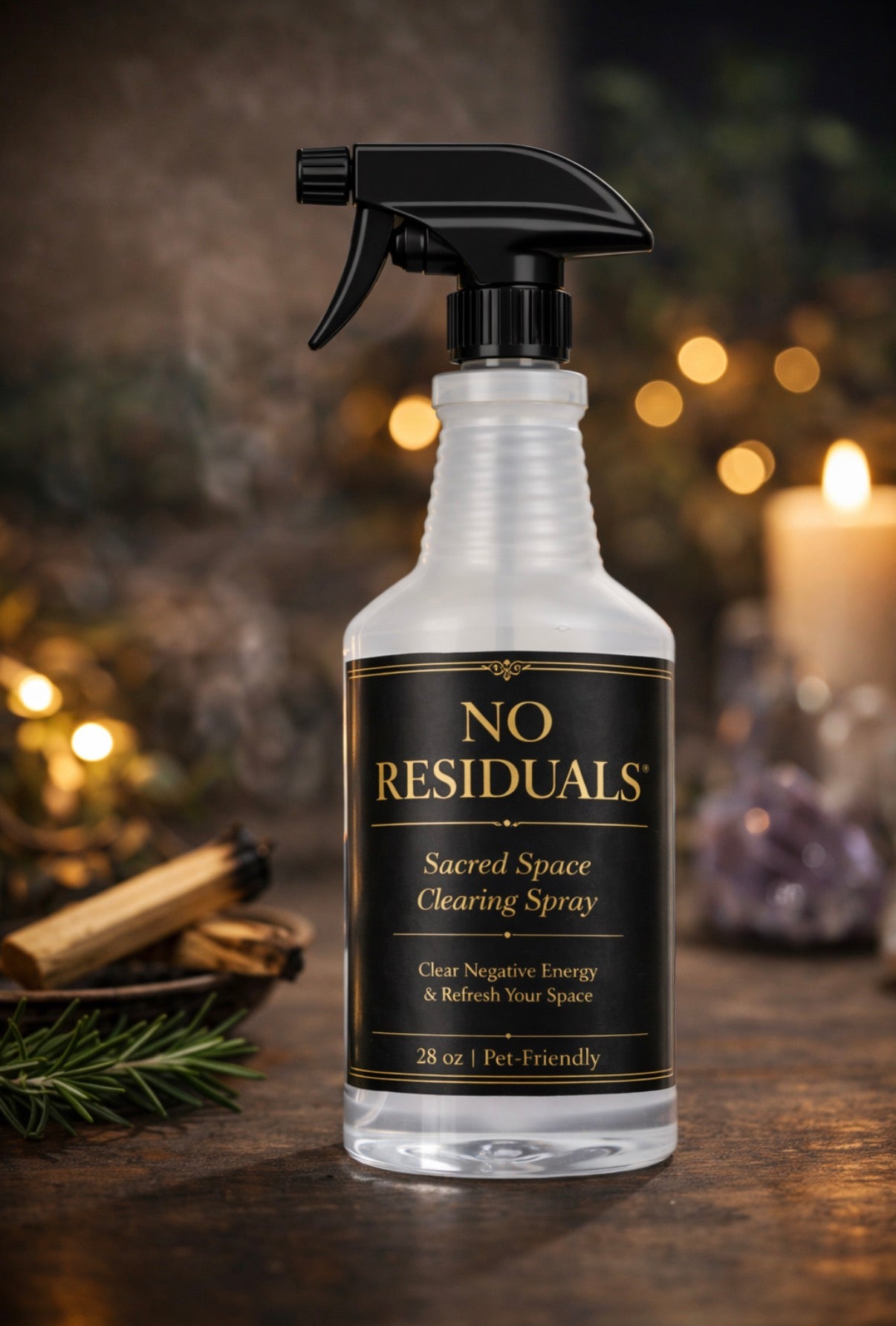 No Residuals — Sacred Space Clearing Spray (32 oz)