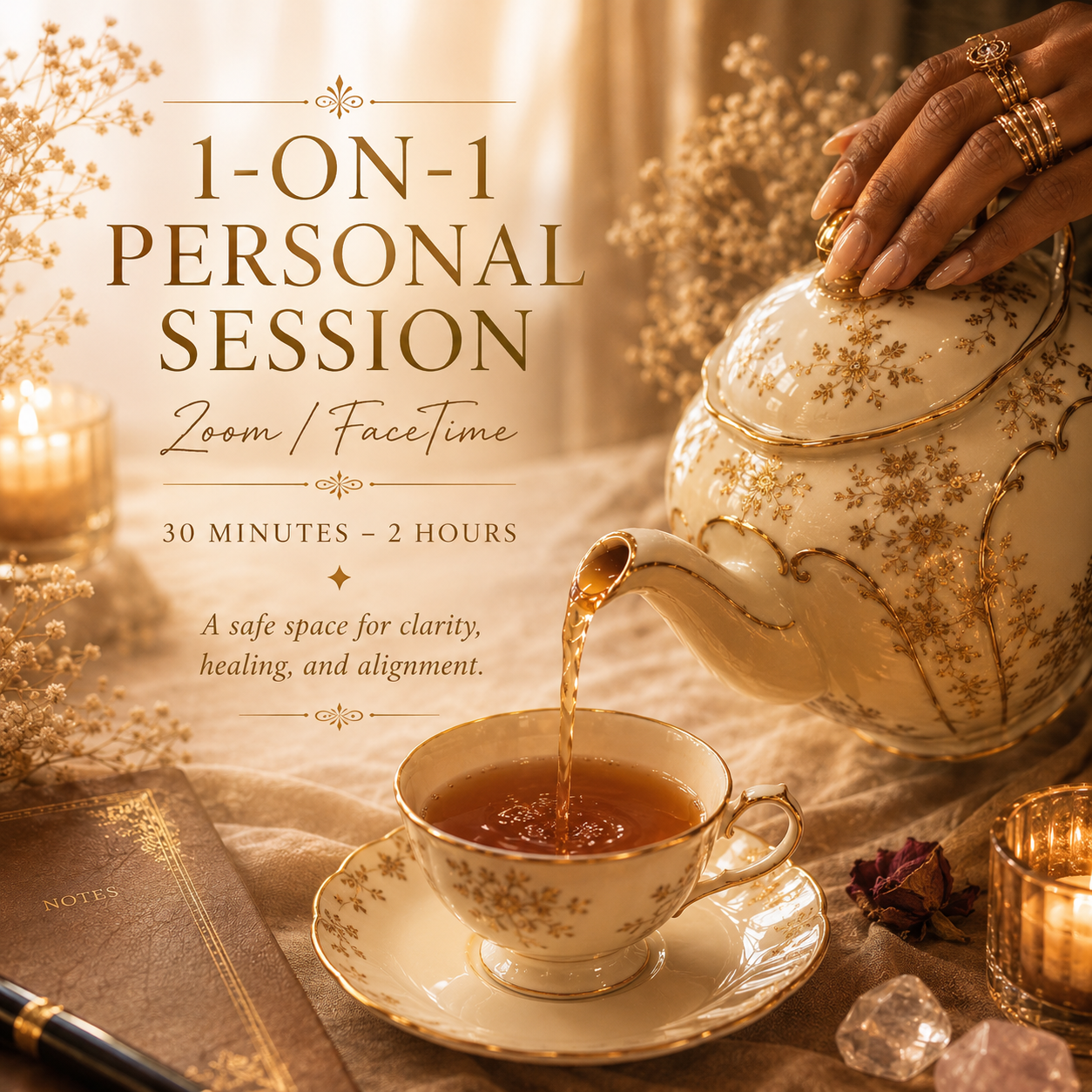 A. 1-on-1 Personal session Zoom/FT (30mins- 2hrs)