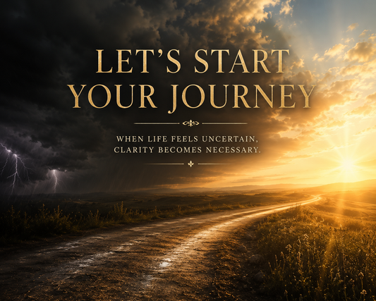 A . Personal Reading (25-30mins) Pre-recorded- When life feels uncertain, clarity becomes necessary.