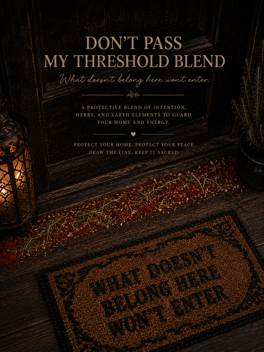 Don’t pass my threshold Blend-What doesn’t belong here won’t enter.