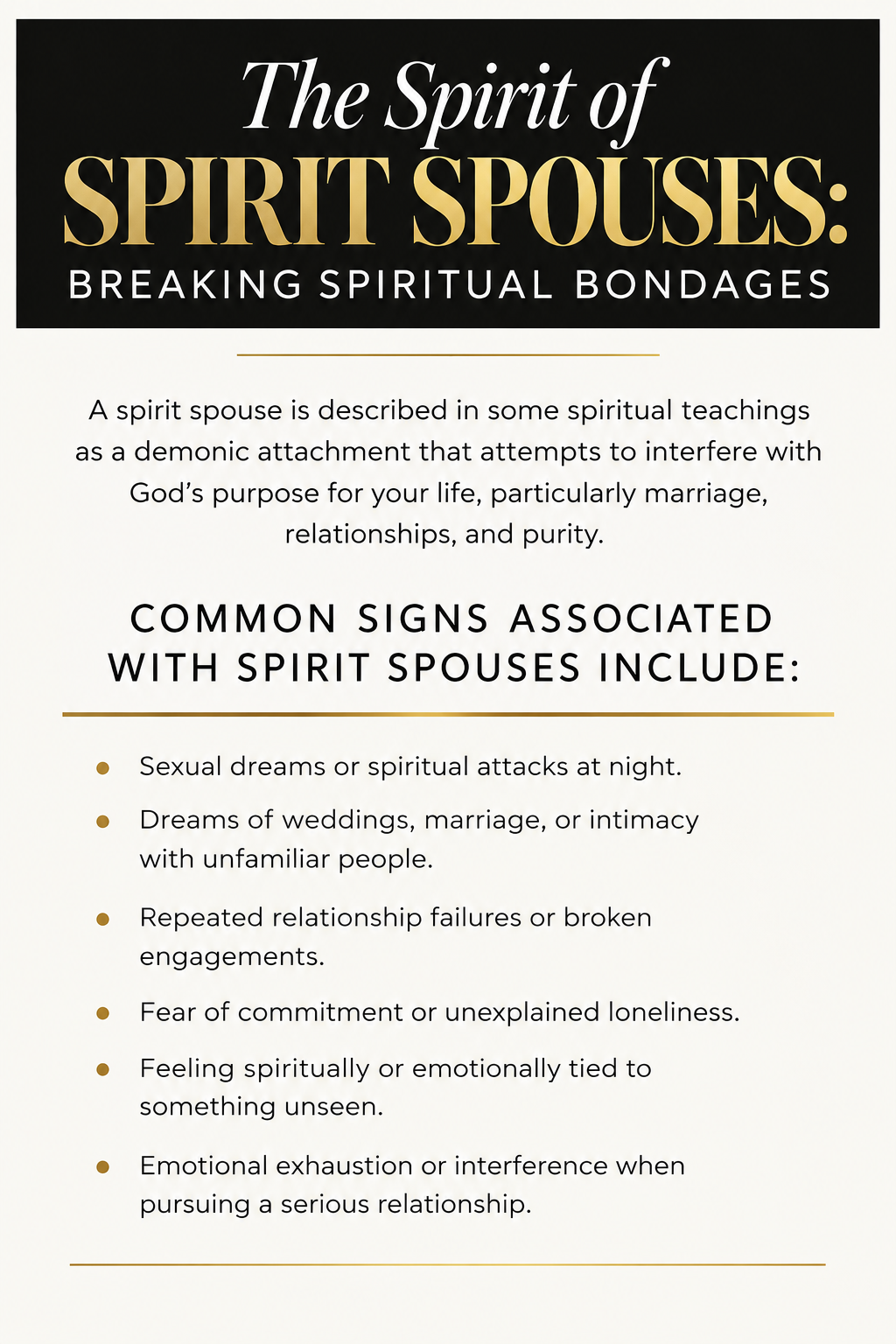A. Spiritual Spouse Removal Bundle- (Made to Order)