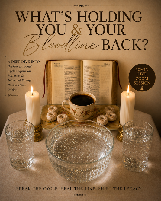 A. What’s Holding You & Your Bloodline Back? (30 Min Live Zoom Session)